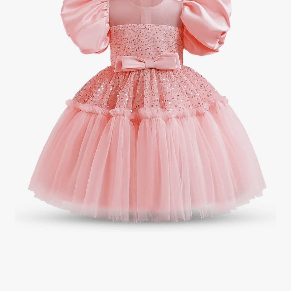 Toddler baby tulle pink party dress tutu gown 18-24 months
